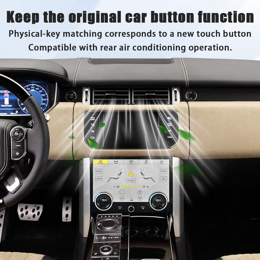 Viknav LCD 10.4 Inch AC Panel Touch Screen For Land Rover Range Rover Vogue L405 2013-2017 Air Conditioning Switch Climate Control Dashboard