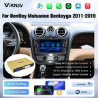 Viknav Linux System Decoder Box for Bentley Mulsanne Bentayga 2011-2019 Upgrade Interface Wireless Carplay Android Auto Decoding Box Autolink Airplay