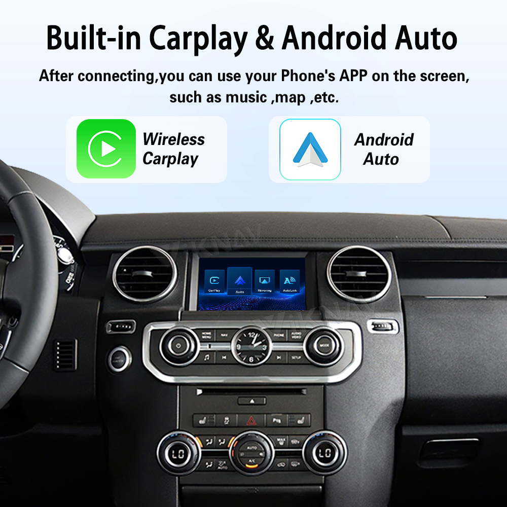 Viknav Linux System Decoder Box For Land Rover Discovery Sport 2015-2019 OEM Harman System Upgrade Interface Wireless Carplay Android Auto Decoder Box Autolink Airplay