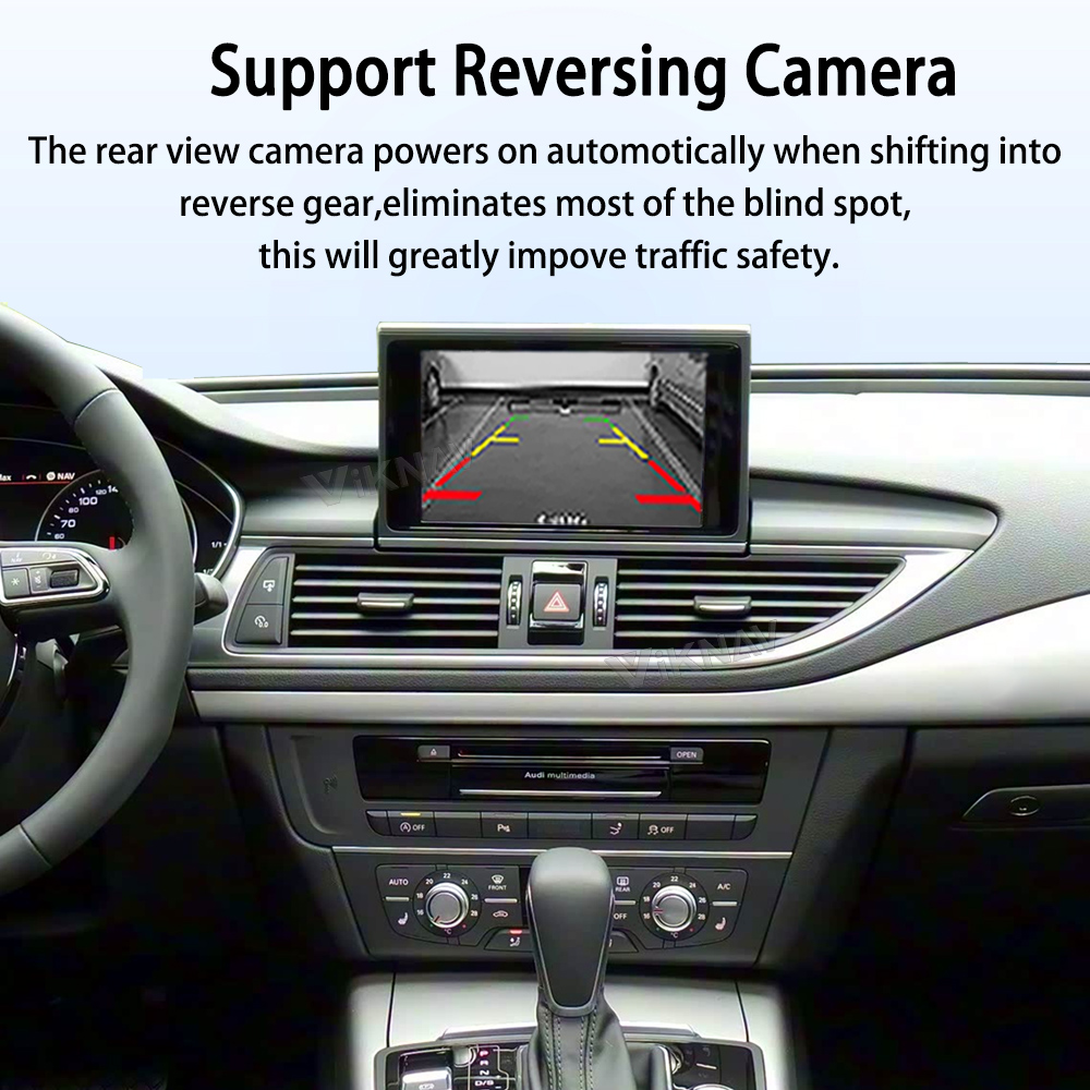 Viknav Linux System Decoder Box for AUDI A6 A7 2009-2018 Upgrade Interface Wireless Carplay Android Auto Decoding Box Autolink Airplay