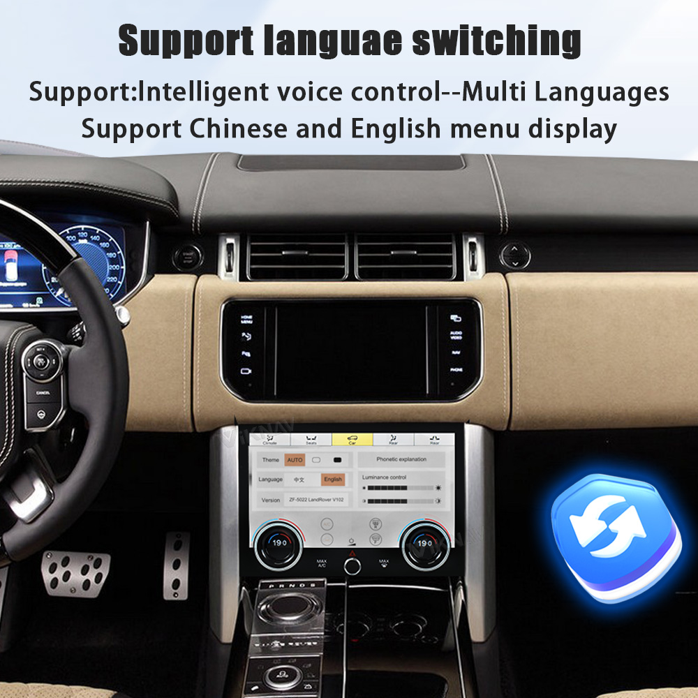 Viknav LCD 10.4 Inch AC Panel Touch Screen For Land Rover Range Rover Vogue L405 2013-2017 Air Conditioning Switch Climate Control Dashboard