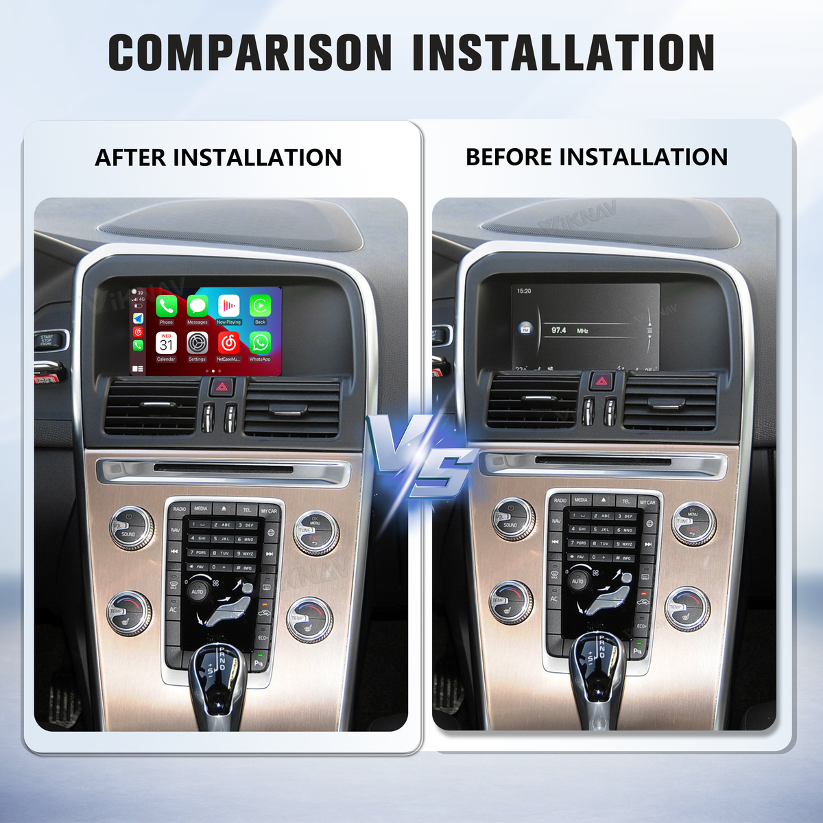 Linux Interface Box for Volvo XC40 XC60 XC90 2015-2022 Wireless CarPlay Android Auto Only Support Original Car Radio Screen