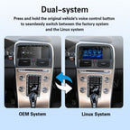 Linux Interface Box for Volvo XC40 XC60 XC90 2015-2022 Wireless CarPlay Android Auto Only Support Original Car Radio Screen