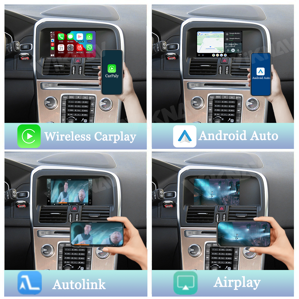 Linux Interface Box for Volvo XC40 XC60 XC90 2015-2022 Wireless CarPlay Android Auto Only Support Original Car Radio Screen