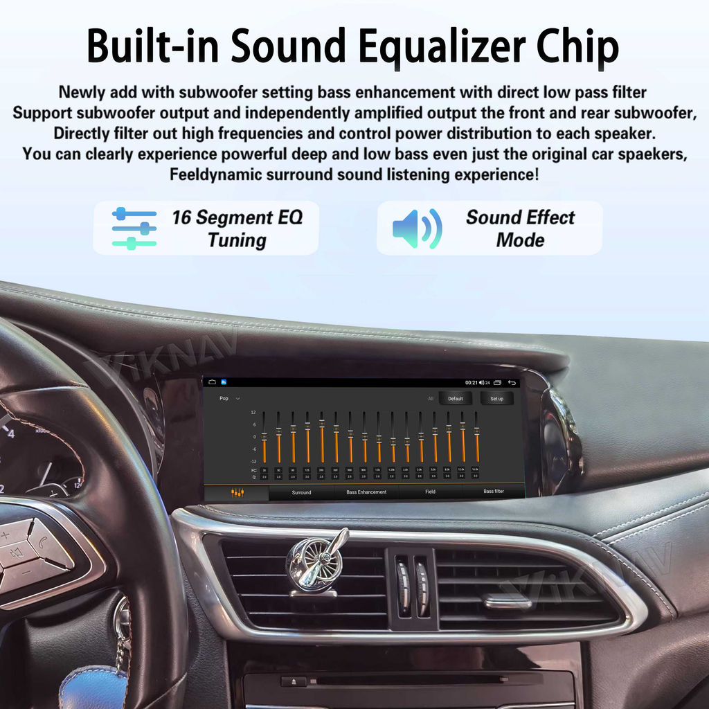 Viknav Android 10.25 inch Car Stereo For Infiniti QX30/Q30 2013-2018 Wireless CarPlay & Android Auto GPS Navigation Head Unit
