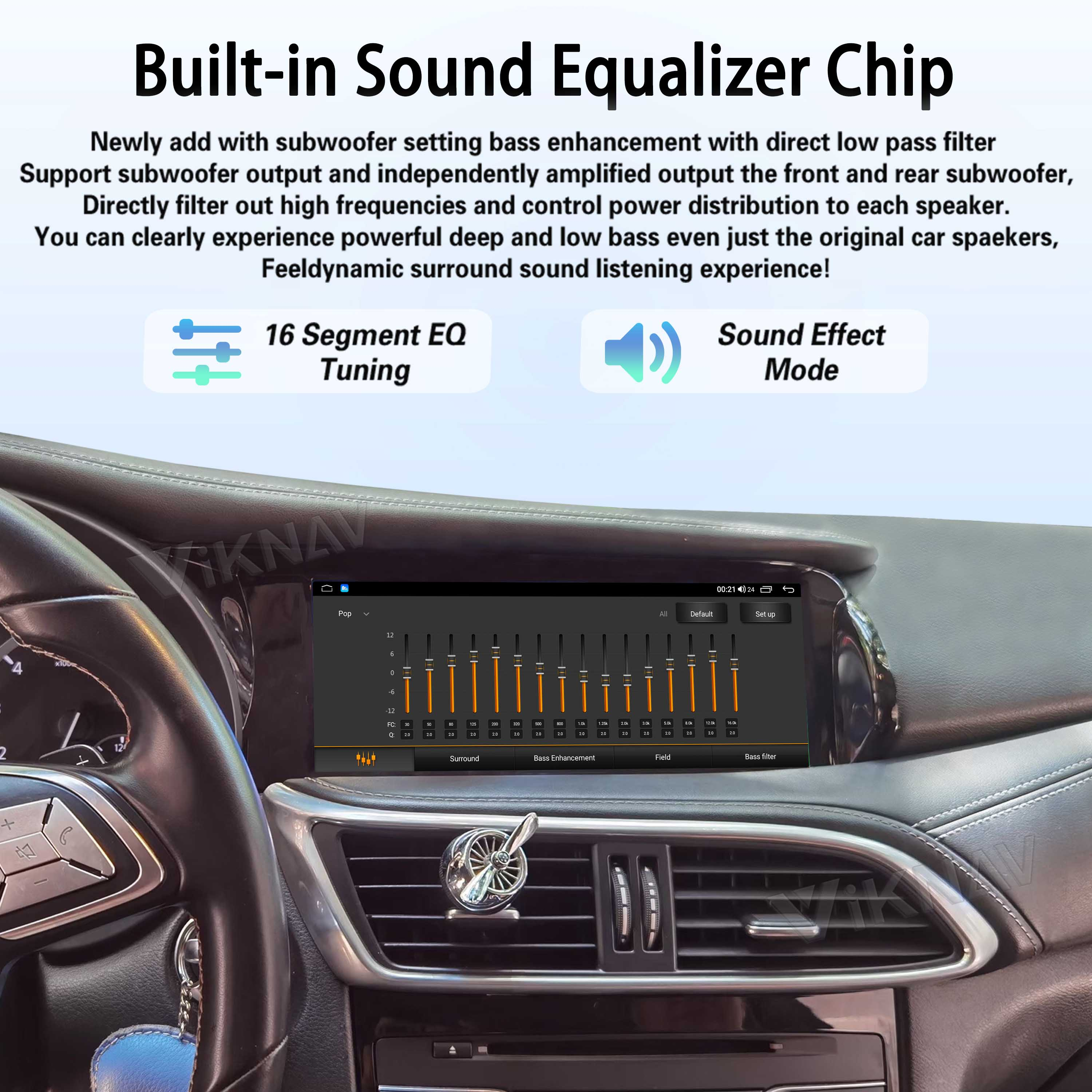Viknav Android 10.25 inch Car Stereo For Infiniti QX30/Q30 2013-2018 Wireless CarPlay & Android Auto GPS Navigation Head Unit