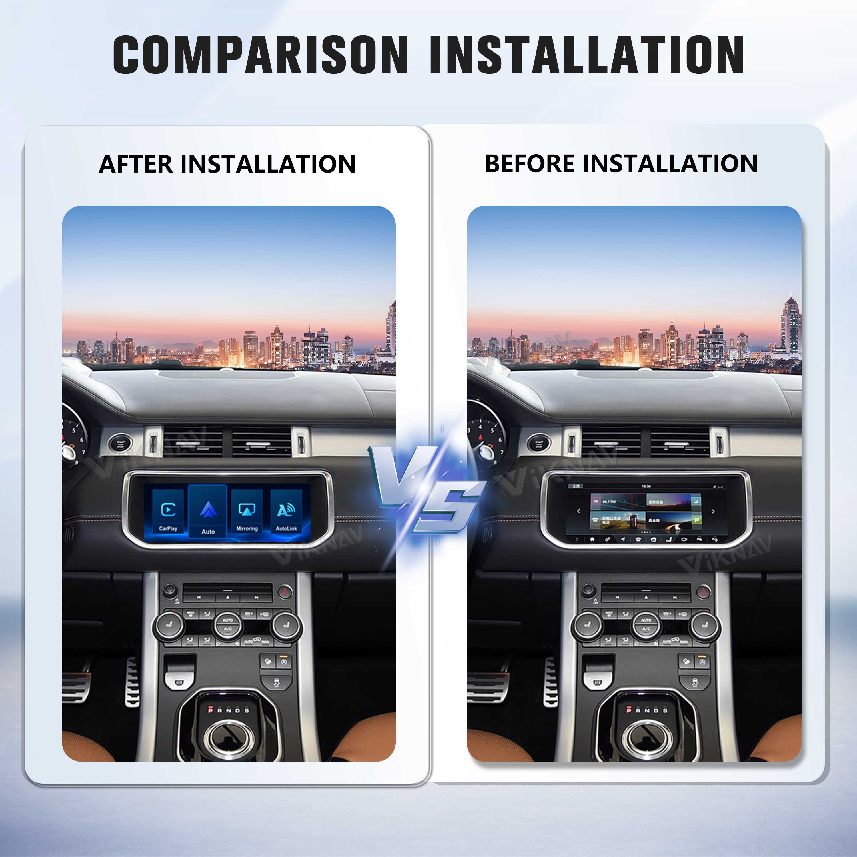 Viknav Linux System Decoder Box For Land Rover Evoque L538 2012-2018 OEM Harman Bosch System Wireless Carplay Android Auto Upgrade Interface Decoder Box Autolink Airplay