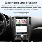 Viknav Android 12.1 inch Car Stereo For Infiniti G25/G35/G37/Q60/Q60S 2004-2013 Wireless CarPlay & Android Auto GPS Navigation Head Unit