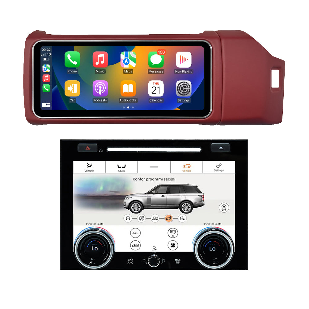 VIKNAV 12.3 Inch Android Car Radio AC panel for Land Rover Range Rover Vogue L405 2013-2017 Auto Stereo Screen Upgrade Wireless Carplay GPS Navigation Multimedia Player