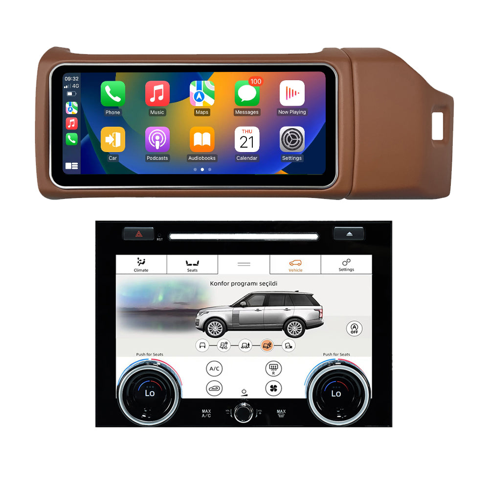 VIKNAV 12.3 Inch Android Car Radio AC panel for Land Rover Range Rover Vogue L405 2013-2017 Auto Stereo Screen Upgrade Wireless Carplay GPS Navigation Multimedia Player