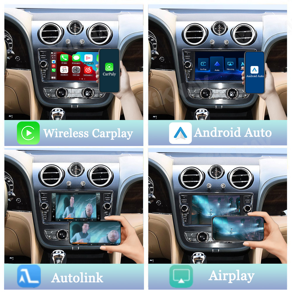 Viknav Linux System Decoder Box for Bentley Mulsanne Bentayga 2011-2019 Upgrade Interface Wireless Carplay Android Auto Decoding Box Autolink Airplay