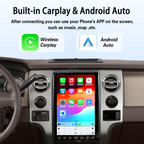 Viknav 14.4 Inch Car Radio Android and Digital Cluster Dashboard Panel Speedometer For Ford F150 2009-2012 Stereo Wireless Carplay Android Auto Touch Screen GPS Navigation Multimedia Player