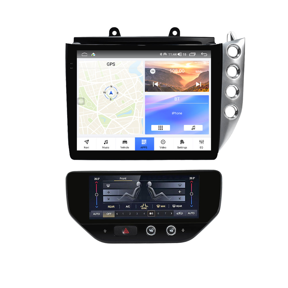 VIKNAV 10 Inch Android Car Radio for Maserati GranTurismo GT GC 2007-2017 Auto Stereo Screen Upgrade Wireless Carplay GPS Navigation Multimedia Player With AC Panel