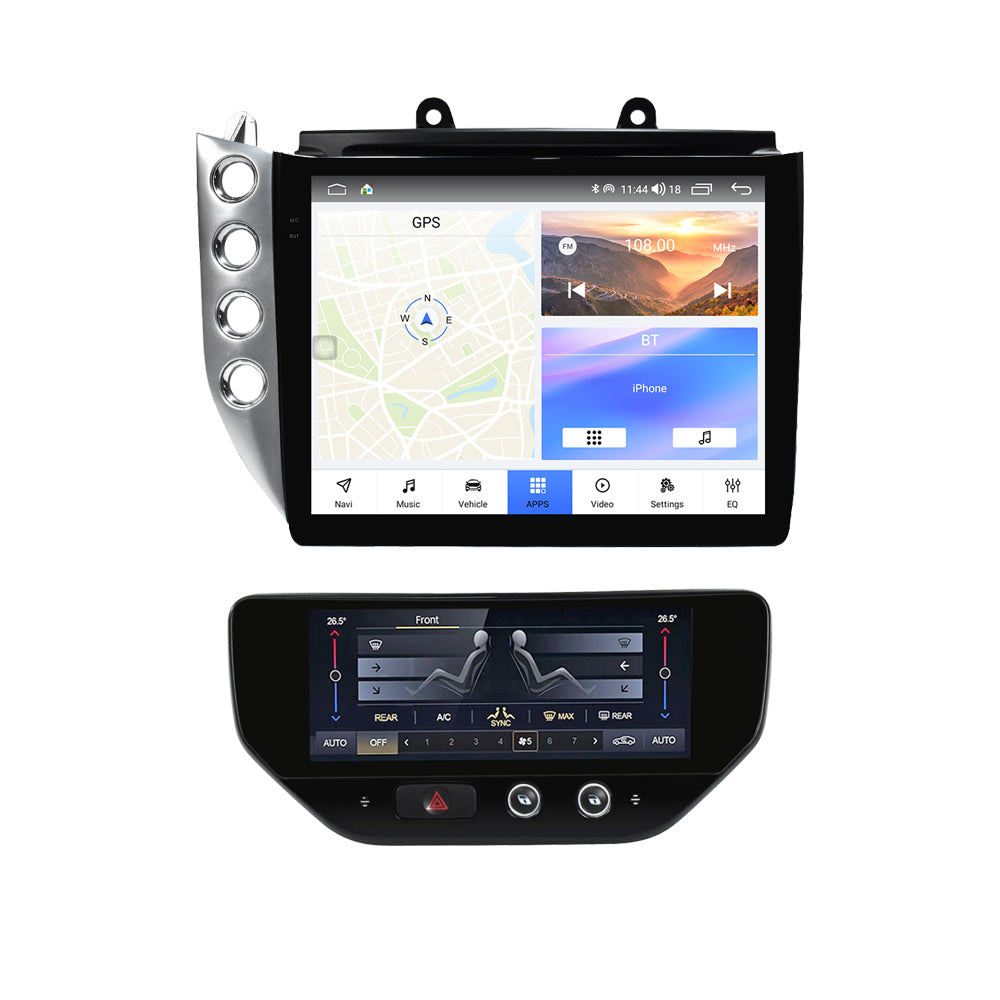 VIKNAV 10 Inch Android Car Radio for Maserati GranTurismo GT GC 2007-2017 Auto Stereo Screen Upgrade Wireless Carplay GPS Navigation Multimedia Player With AC Panel