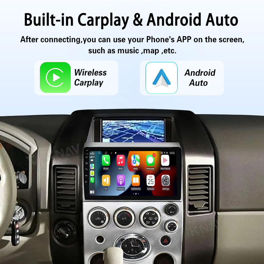 Viknav Android 9 inch Car Stereo For Infiniti QX56 2004-2009 Wireless CarPlay & Android Auto GPS Navigation Head Unit