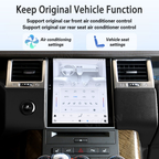 Viknav Android Radio AC Panel For Land Rover Range Sport L320 2009-2013 Wireless Carplay Android Auto Radio Touch Screen GPS Navigation Multimedia Player Air Conditioning Control