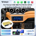 Viknav Linux System Decoder Box for Ferrari 458 488 F12 F8 812 GTC4 Protofino California T 2015-2018 Upgrade Interface Wireless Carplay Android Auto Decoding Box Autolink Airplay
