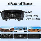 Viknav 12.1 inch Touch Screen Android Car Radio For Chevrolet Silverado GMC SIERRA 2007-2013 Wireless Carplay GPS Navigation With 15.1 Inch Car Digital Cluster