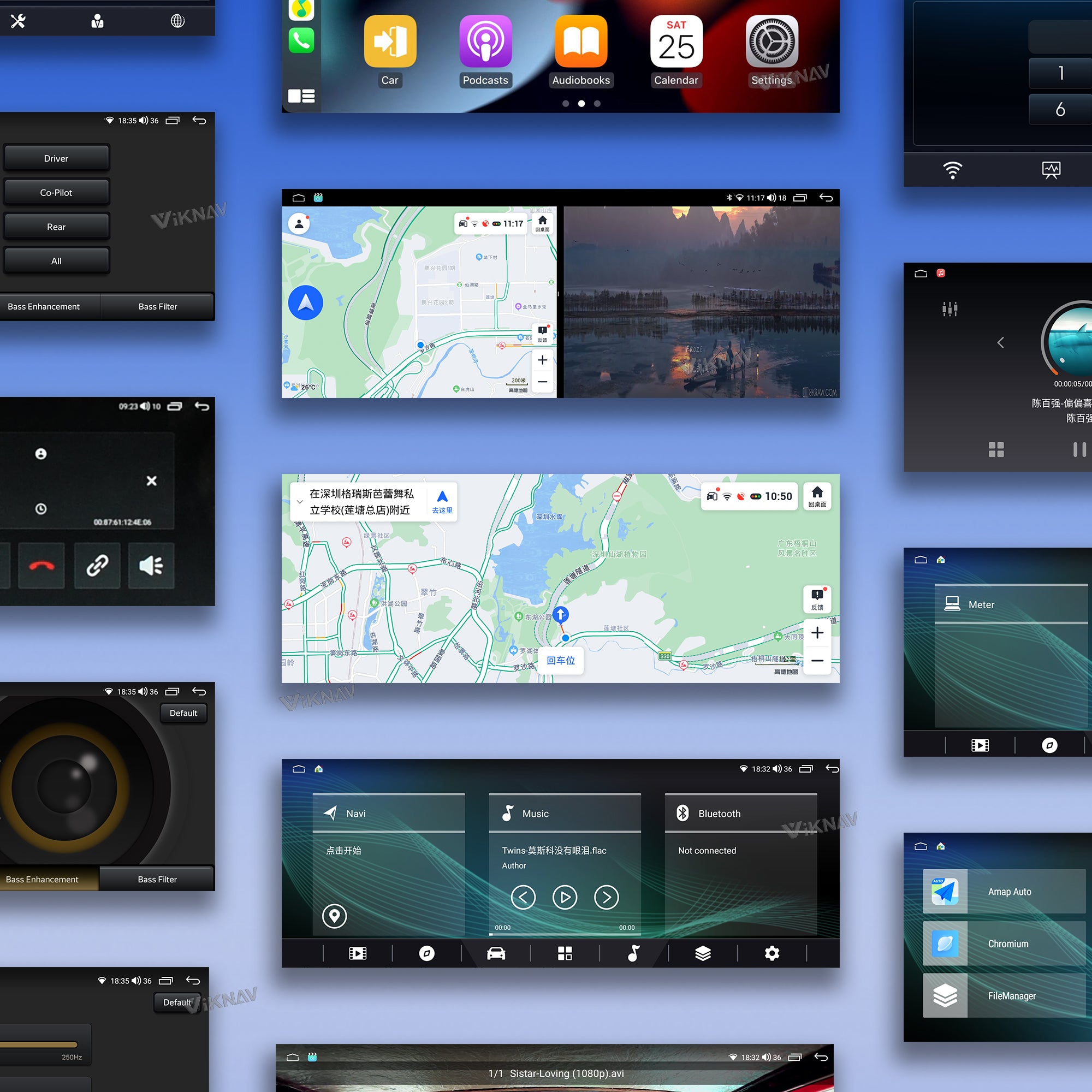 VIKNAV 12.3 Inch Android Car Radio For Jaguar XF 2009-2015 Auto Stereo Screen Upgrade Wireless Carplay GPS Navigation Multimedia Player