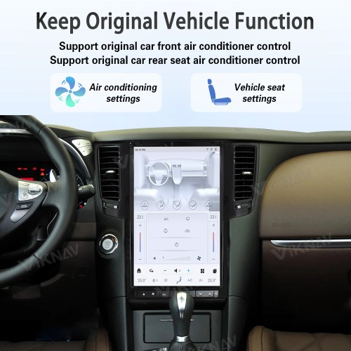 Viknav 13.6 Inch Car Radio For Infiniti FX35 2009-2013 Multimedia Player GPS Carplay 4G WIFI Head Unit Stereo Receiver