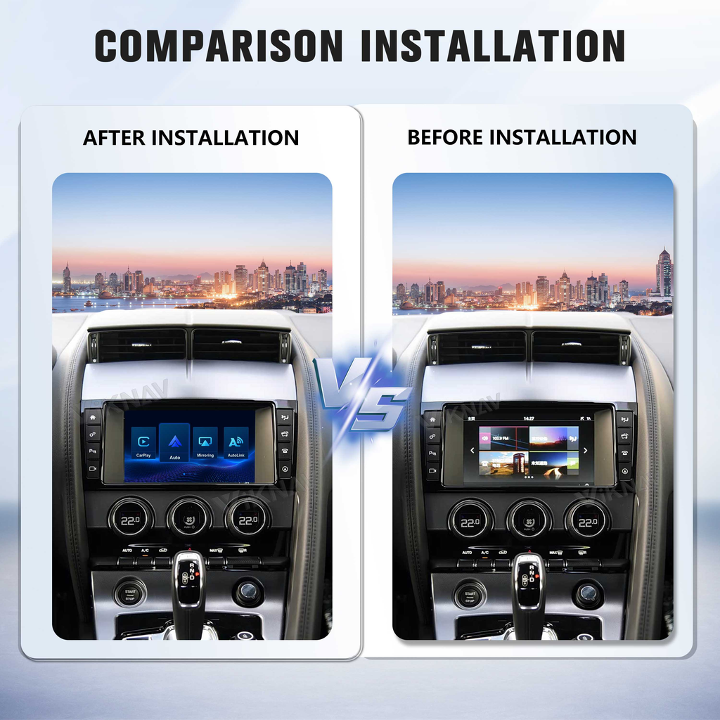 Viknav Linux System Decoder Box For Jaguar F-Type 2013-2018 OEM Harman System Upgrade Interface Wireless Carplay Android Auto Decoder Box Autolink Airplay
