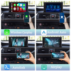 Viknav Linux System Decoder Box for AUDI A1 A4 A5 A6 A7 2009-2018 Upgrade Interface Wireless Carplay Android Auto Decoding Box Autolink Airplay