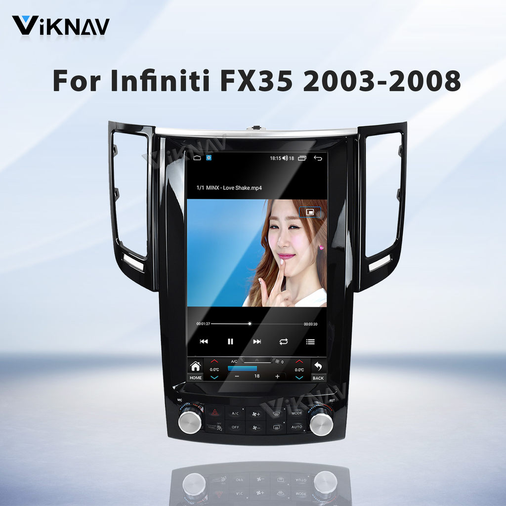 Viknav Android 12.1 inch Car Stereo For Infiniti FX35 2003-2008 Wireless CarPlay & Android Auto GPS Navigation Head Unit