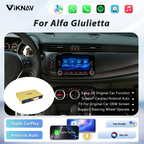 Viknav Linux System Decoder Box for Alfa GIulietta Upgrade Interface Wireless Carplay Android Auto Decoding Box Autolink Airplay