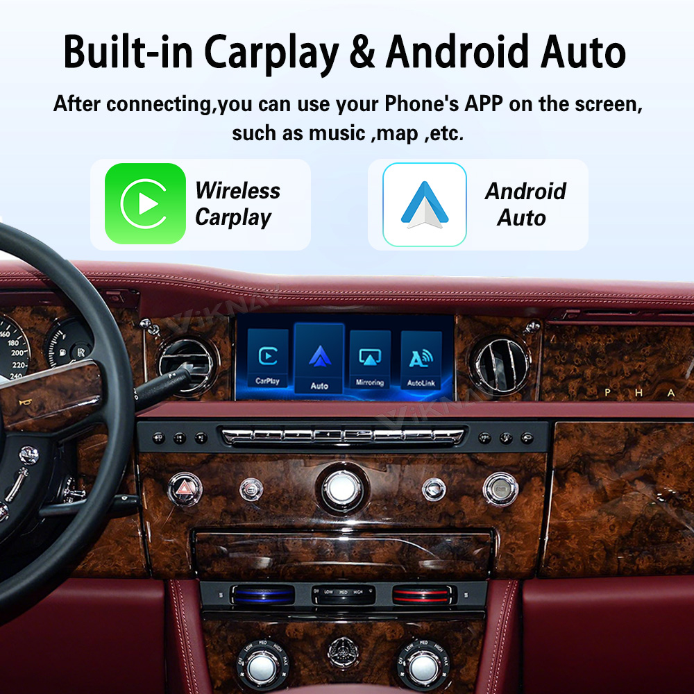 Viknav Linux System Decoder Box for Rolls-Royce Phantom 2013-2016 Upgrade Interface Wireless Carplay Android Auto Decoding Box Autolink Airplay