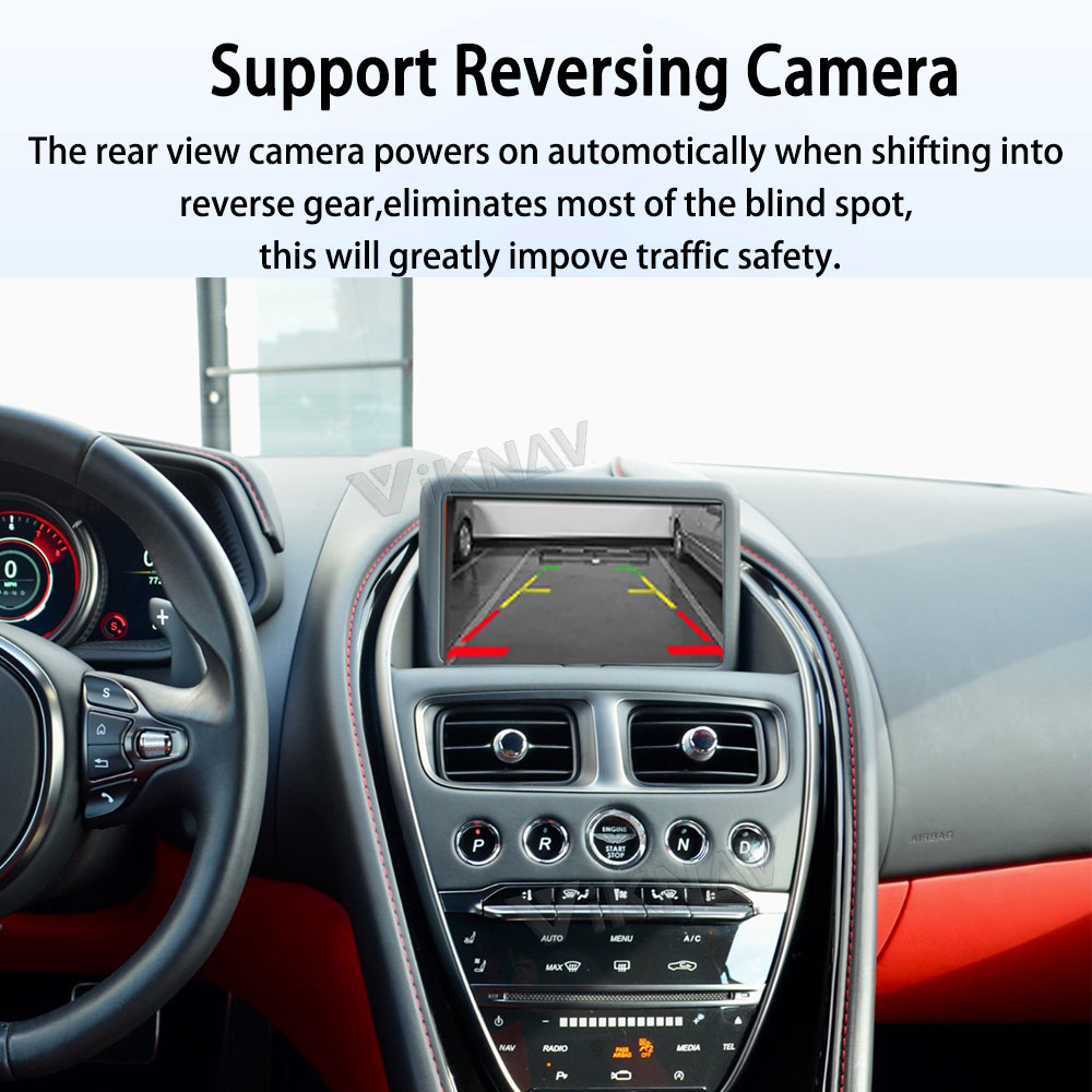 Viknav Linux System Decoder Box for Aston Martin DB11 Vantage Upgrade Interface Wireless Carplay Android Auto Decoding Box Autolink Airplay
