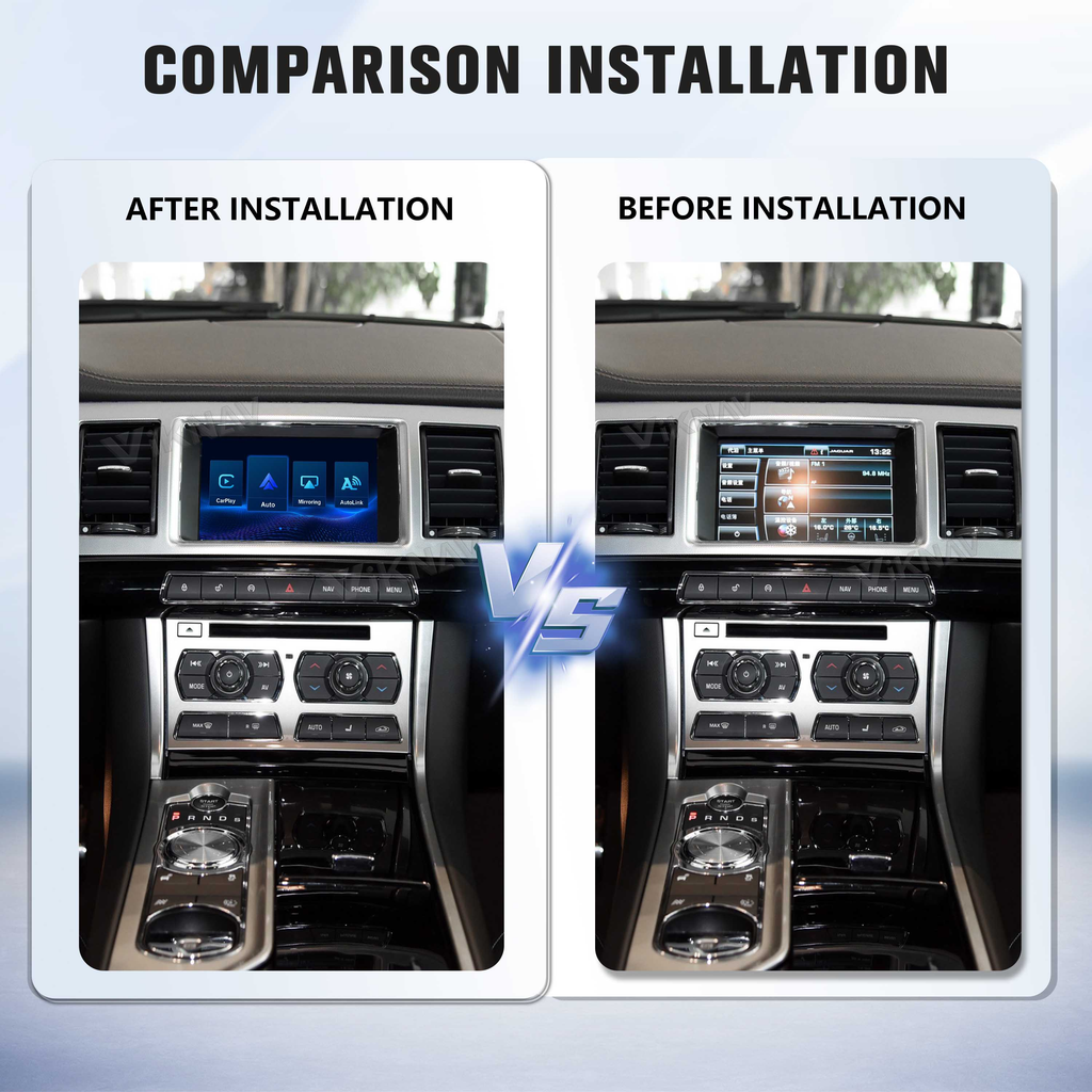 Viknav Linux System Decoder Box For Jaguar XF 2012-2018 OEM Bosch System Upgrade Interface Wireless Carplay Android Auto Decoder Box Autolink Airplay