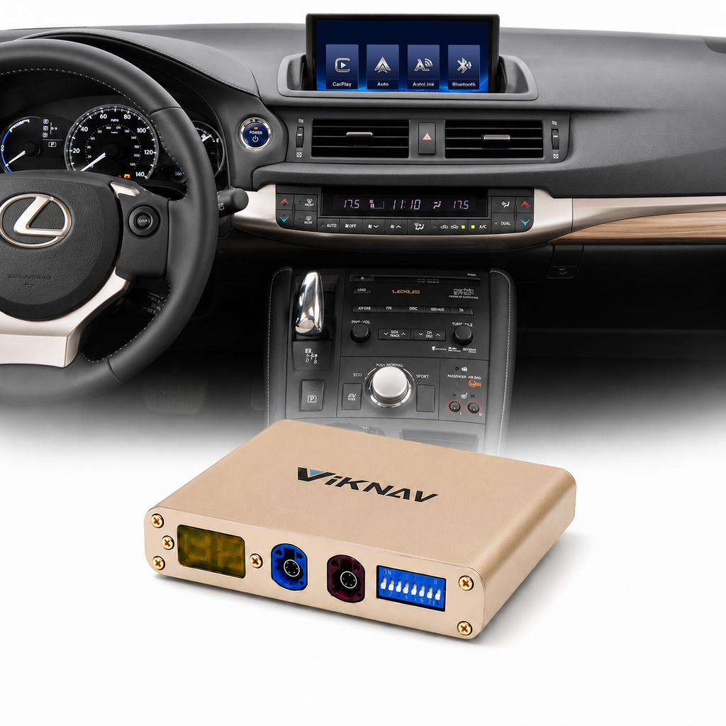 VIKNAV Wireless CarPlay Android Auto Decoder Linux Interface Box Upgrade for Lexus CT 2014–2022