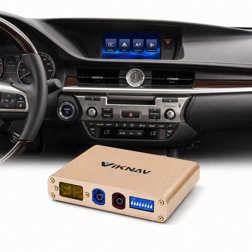 VIKNAV Wireless CarPlay Android Auto Decoder Linux Interface Box Upgrade for Lexus ES 2015–2022
