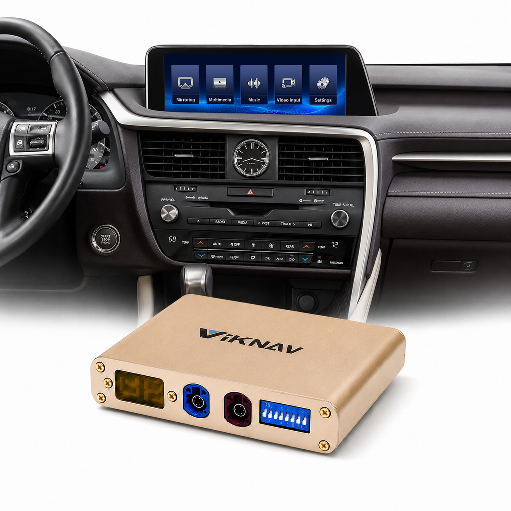 VIKNAV Wireless CarPlay Android Auto Decoder Linux Interface Box Upgrade for Lexus RX 2012–2022