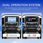 VIKNAV Android Carplay Decoder Box For Chevrolet Silverado GMC SIERRA 1500 2014-2018 GPS Navigation Multimedia player Auto Stereo Only Support OEM 8 Inch Screen
