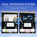 VIKNAV 13 Inch Android Car Radio AC Panel For Jaguar XF XFL 2016-2019 Auto Stereo Screen Upgrade Wireless Carplay GPS Navigation Multimedia Player
