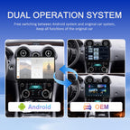 VIKNAV 13 Inch Android Car Radio AC Panel for Jaguar XJ XJL XJR 2010-2019 Auto Stereo Screen Upgrade Wireless Carplay GPS Navigation Multimedia Player