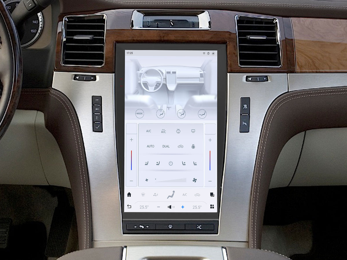 Touch screen controlled air conditioning