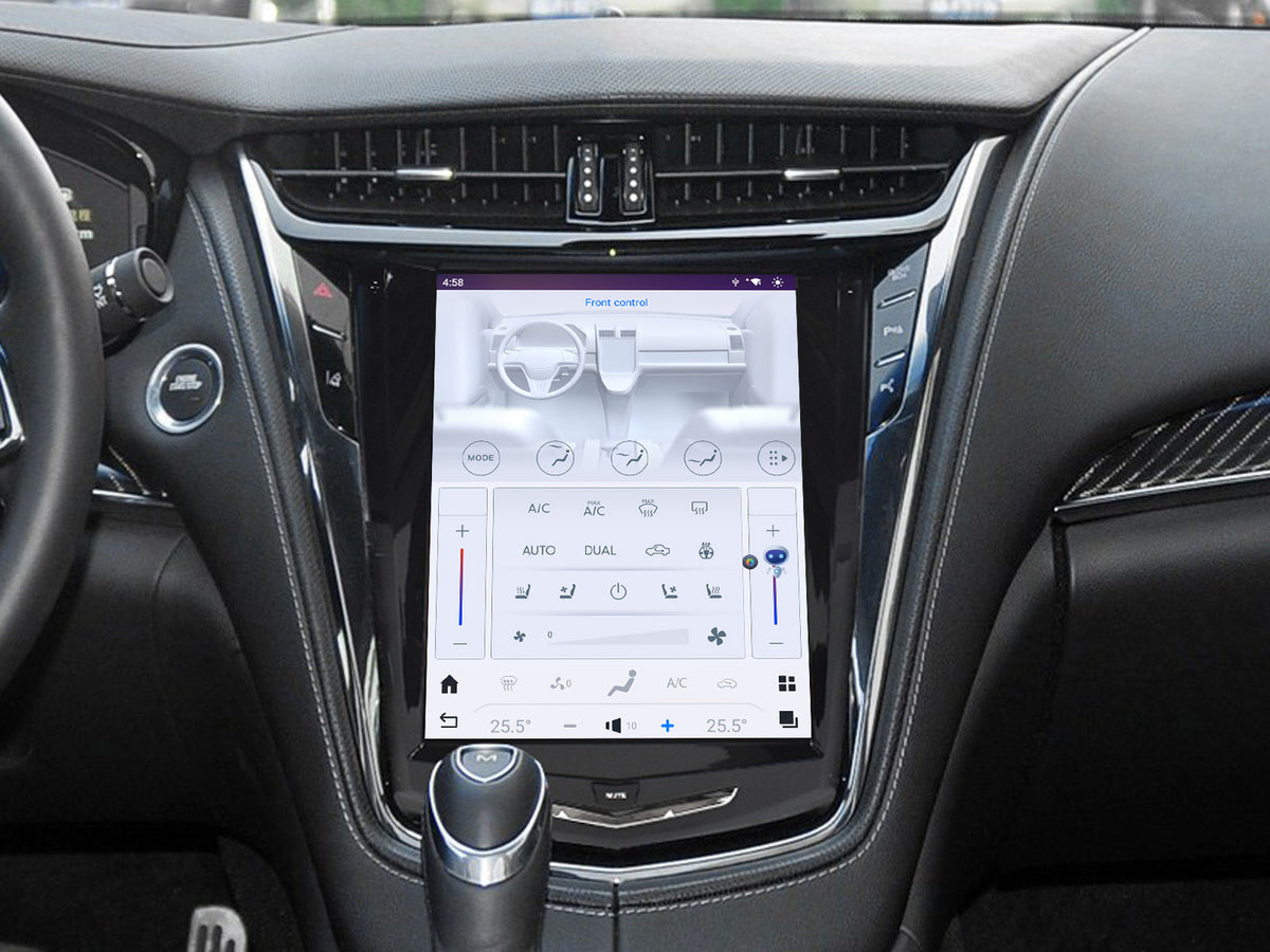 Touch screen controlled air conditioning