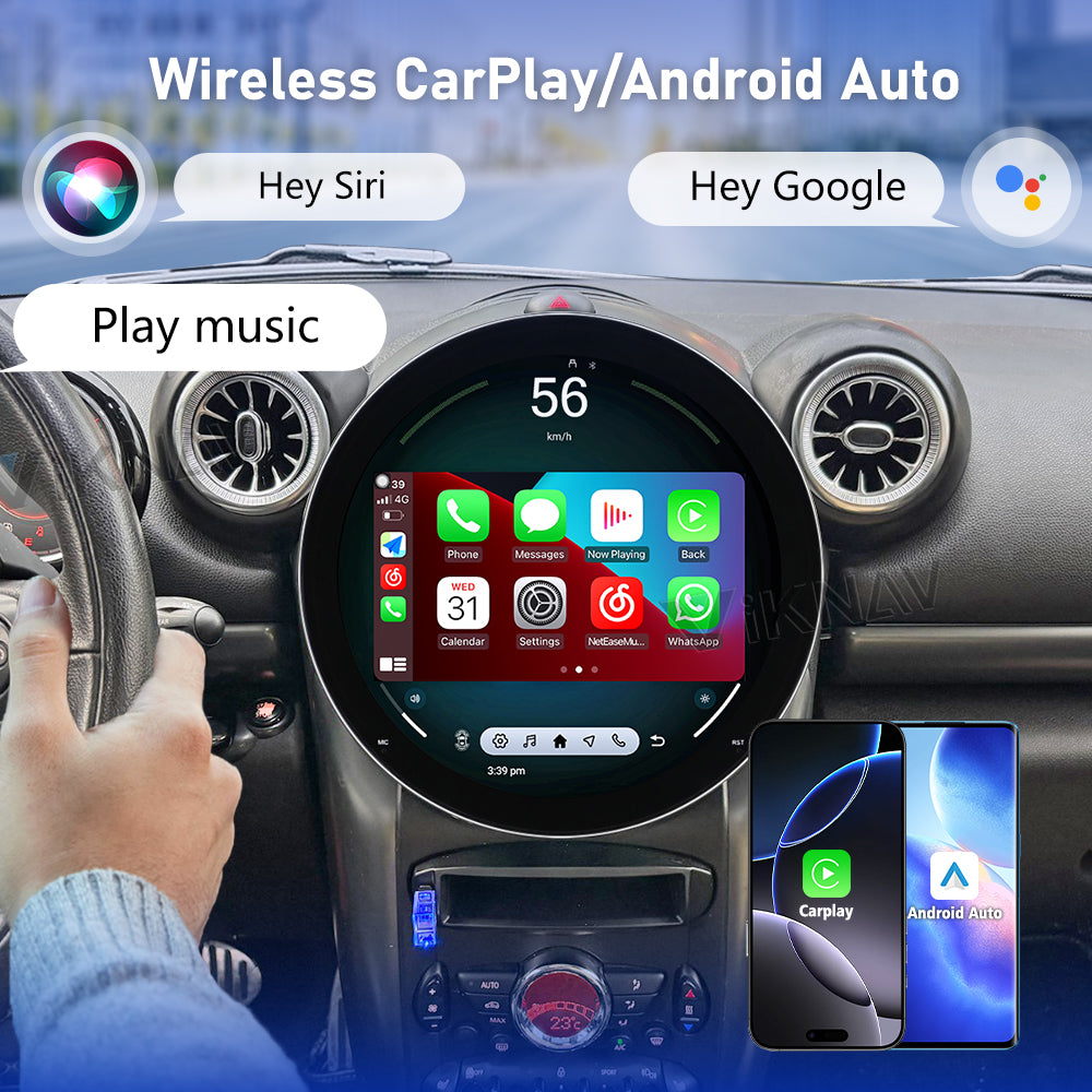VIKNAV 11.7 Inch Car Radio for BMW Mini Countryman 2011-2016 Android Auto Upgrade Stereo Screen Wireless Carplay GPS Navigation Multimedia Player