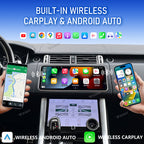 VIKNAV 12.3 Inch Android Car Radio and AC panel for Land Rover Range Rover Sport L494 2013-2017 Auto Stereo Screen Upgrade Wireless Carplay GPS Navigation Multimedia Player