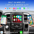 VIKNAV Wireless CarPlay Android Auto Decoder Linux Interface Box Upgrade for Dodge Ram 2013-2018