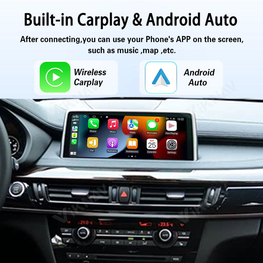 Viknav Linux System Wireless Carplay Android Auto Decoder Box for BMW 1/2/3/4/5/6/7 Series X1/X3/X4/X5/X6/M2/M3/M4/M5/M6/Z4 ＆Mini Series 2005-2020 Upgrade Interface Autolink Airplay Decoding Box