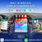VIKNAV 15.6 Inch Android 14 Car Radio For Chevrolet Silverado GMC SIERRA 1500 2019-2025 Wireless Carplay Auto Stereo Screen Upgrade