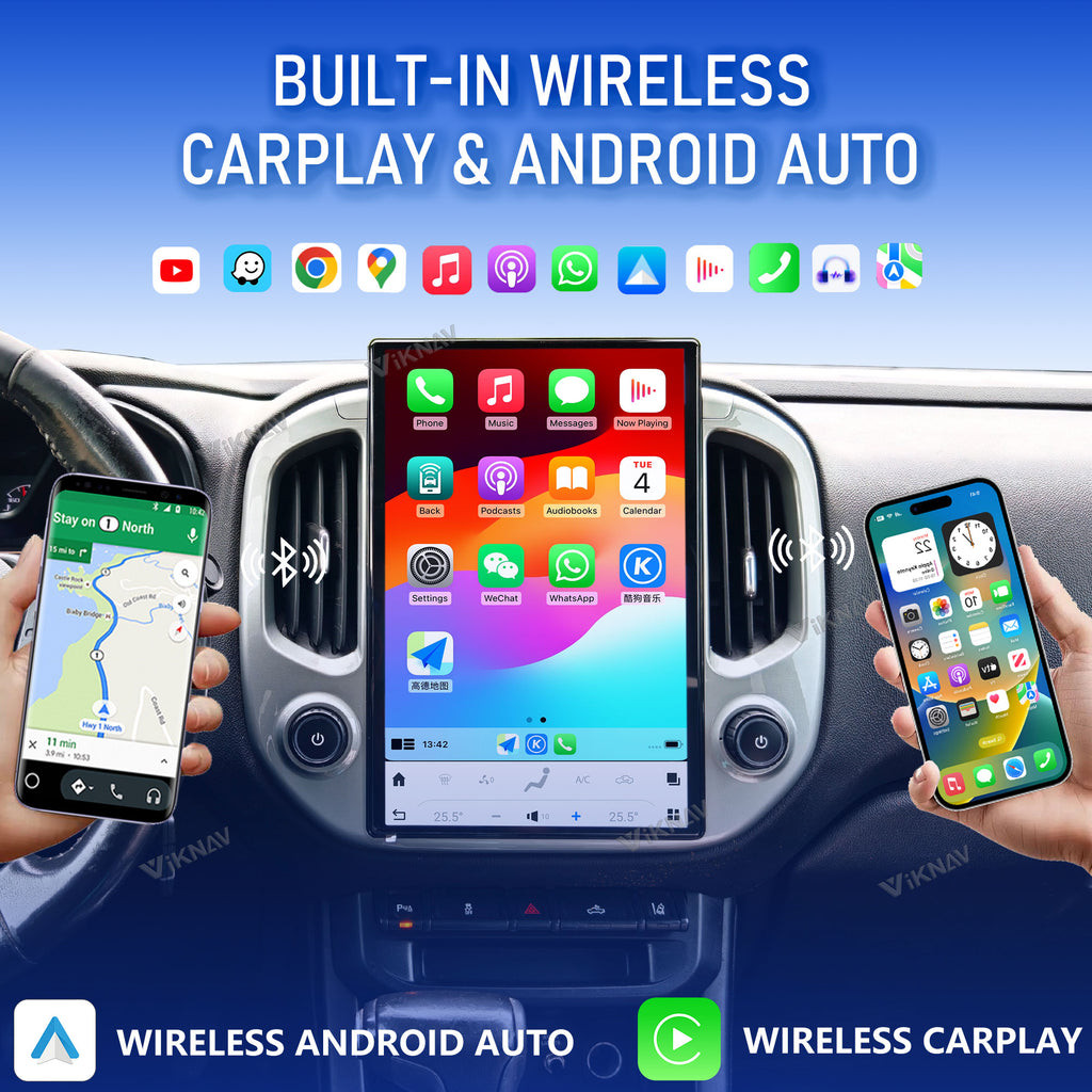 VIKNAV 14.4 Inch Car Radio For Chevrolet Colorado GMC Canyon 2014-2022 Upgrade Android Auto Stereo Screen Wireless Carplay