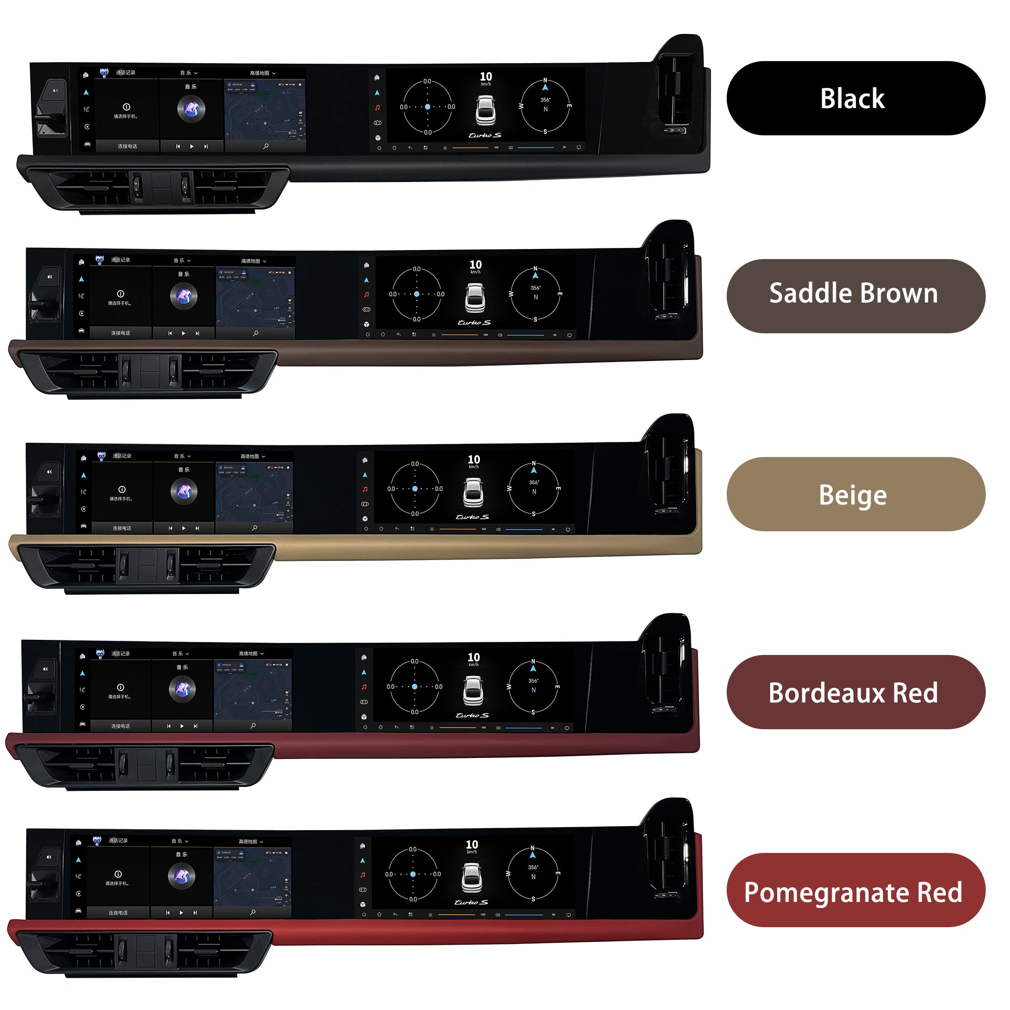 VIKNAV Dual 12.3 Inch Android Car Radio for Porsche Cayenne 2018 2019 2020 2021 2022 2023 Auto Stereo Screen Upgrade Wireless Carplay GPS Navigation Multimedia Player Head Unit