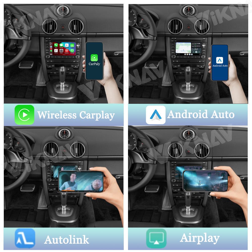 Viknav Linux System Wireless Carplay Android Auto Decoder Box for Porsche Cayman PCM 3.1 2010-2016 Upgrade Interface Autolink Airplay Decoding Box