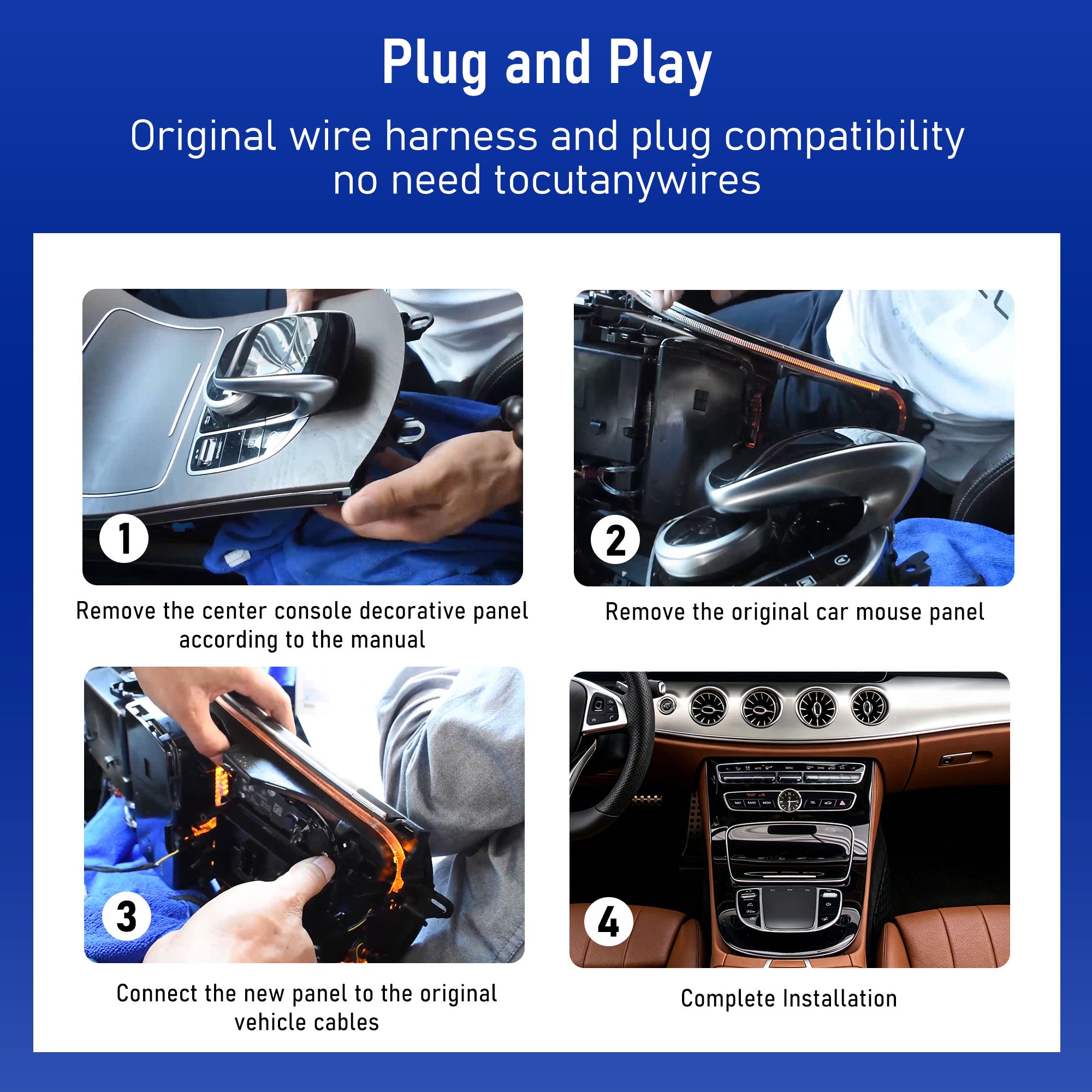 Touchpad Control Panel Mouse For Mercedes Benz C-Class 2015-2018 E-Class 2016-2018 GLC 2016-2019 Handwriting Car Center Console（3Gen）