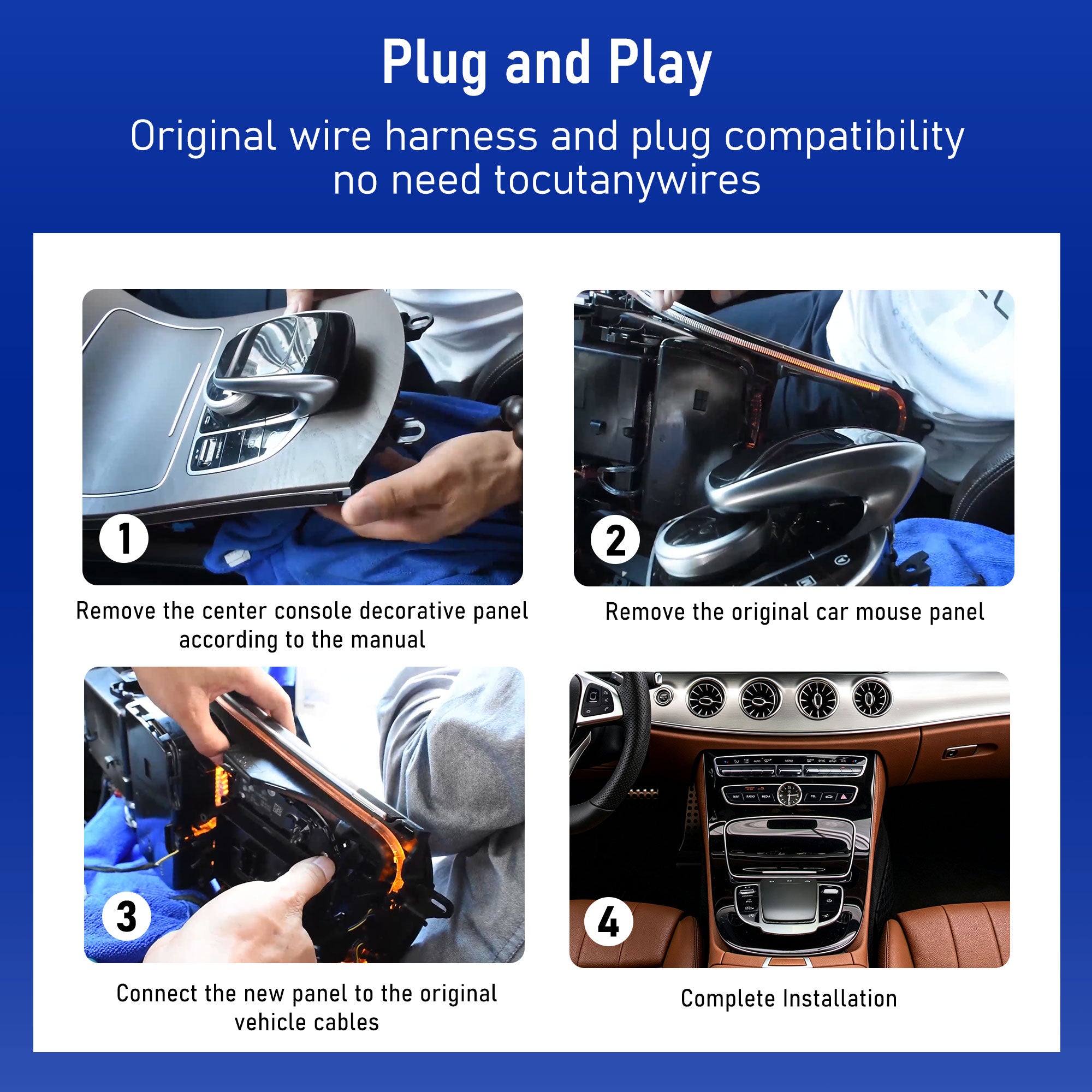 Touchpad Control Panel Mouse For Mercedes Benz C-Class 2015-2018 E-Class 2016-2018 GLC 2016-2019 Handwriting Car Center Console（2Gen）