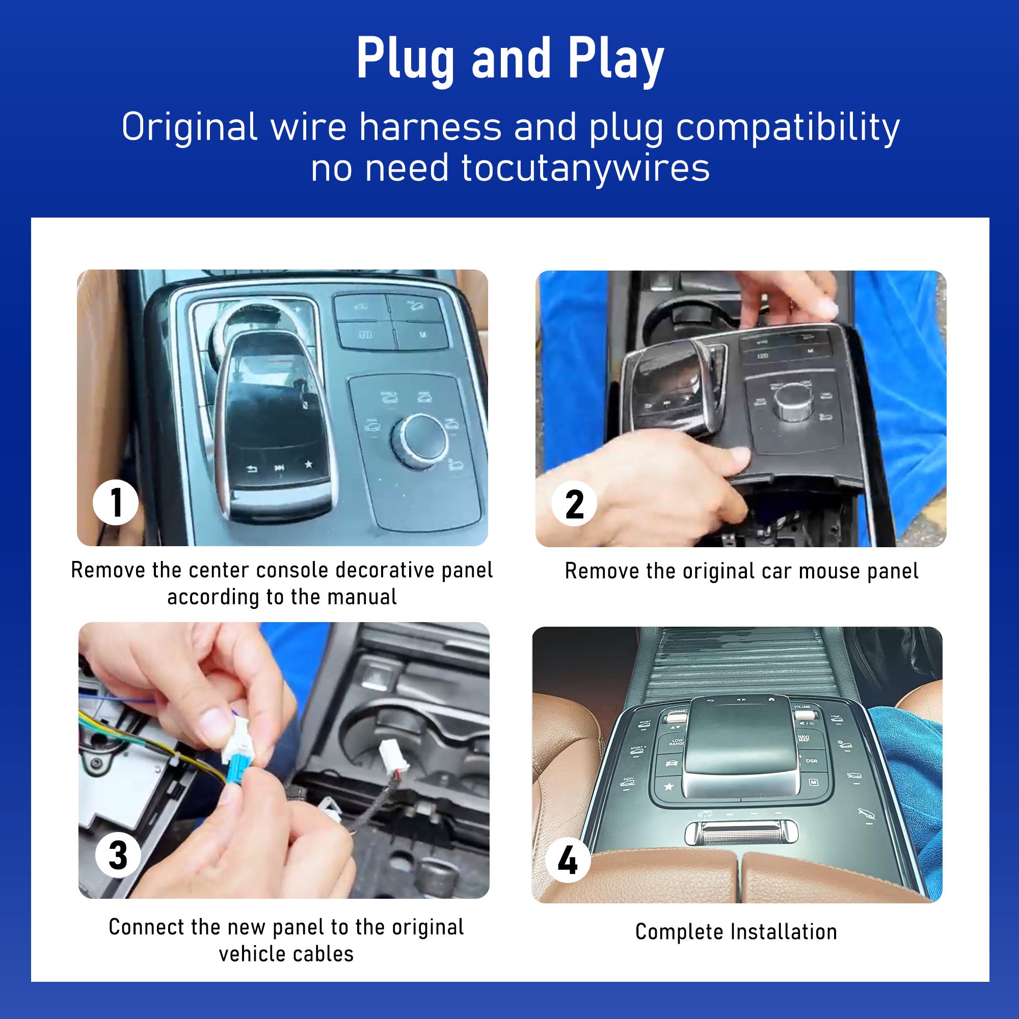 Touchpad Control Panel Mouse For Mercedes Benz GLS 2016-2019 GLE 2015-2017 Handwriting Car Center Console